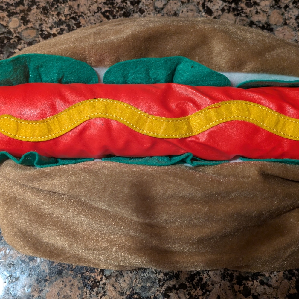 Hot Dog Costume Hat with Red and Yellow Accents